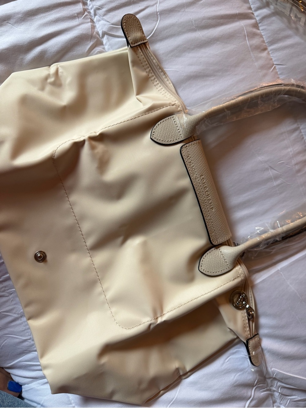Longchamp Cream Tote Bag with Top Handles - Picture 5 of 7